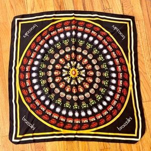 Braccialini original 100% silk scarf with prints